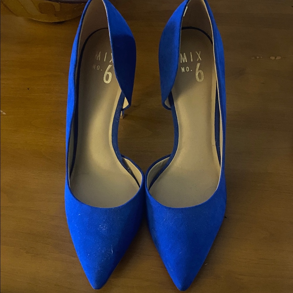 Mix No. 6 Royal Blue Pointed Heels